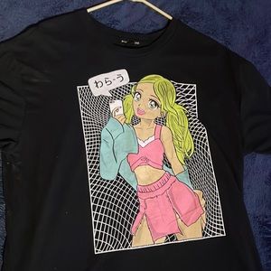 baggy anime t-shirt